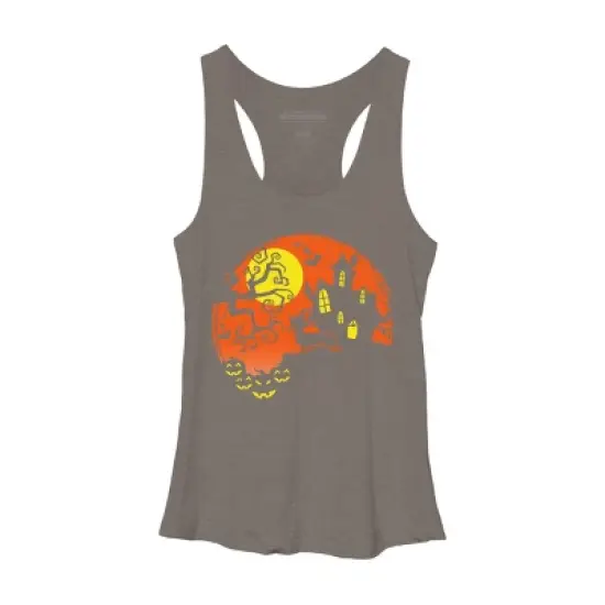 Women's Design By Humans Funny Dachshund Dog Lovers Gifts Halloween Party Costume Gift By lukesstore Racerback Tank Top image {3}