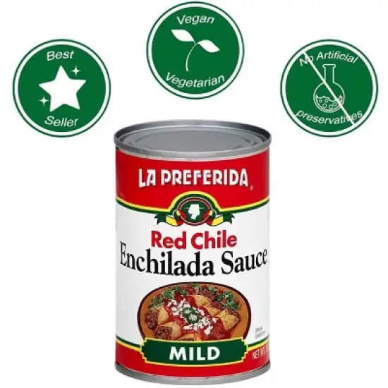 La Preferida Enchilada Sauce, Red-Mild, 10 OZ image {3}