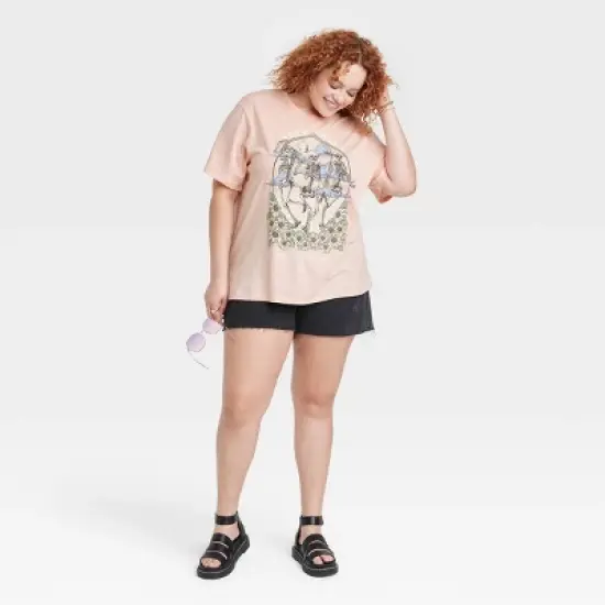 Women's Keep Going Short Sleeve Graphic T-Shirt - Pink image {2}