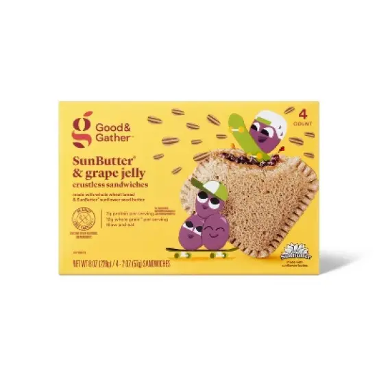 Frozen Sunbutter No Crust Sandwich Grape - 4ct - Good & Gather&trade; image {4}