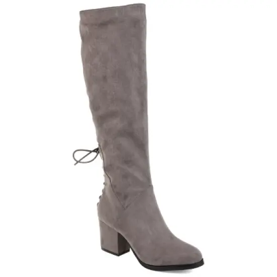 Journee Collection Womens Leeda Tru Comfort Foam Block Heel Knee High Boots image {10}