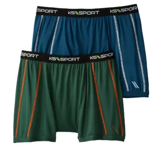 KS Sport by KingSize Men's Big & Tall KS Sport&trade; Performance Boxer Brief 2-Pack image {5}