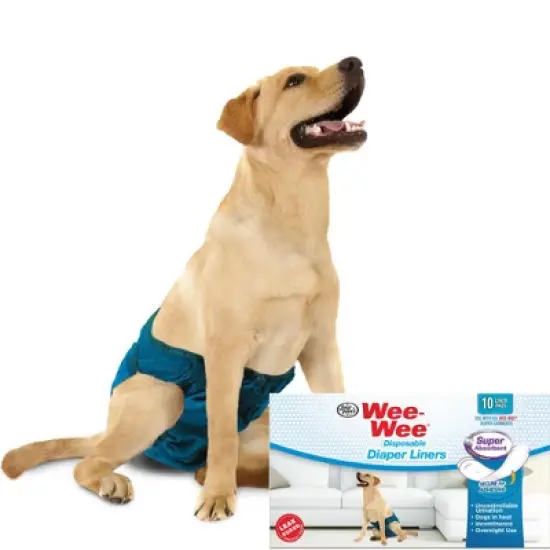 Four Paws Wee Wee Super Absorbent Disposable Diaper Liners image {3}