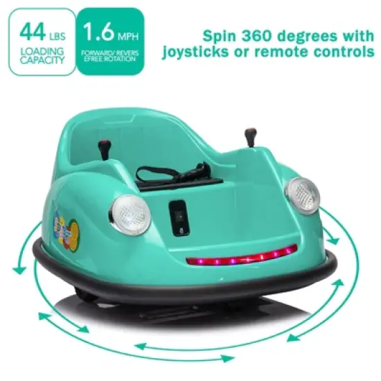 Bumper Cars for Toddlers, Ride On Car, Electric Kids Ride On Bumper Car Gift, 12V Battery Car for Kids Remote, 360 Degree Spin image {3}