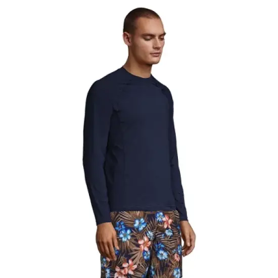 Lands' End Men's Long Sleeve Swim Tee Rash Guard image {2}
