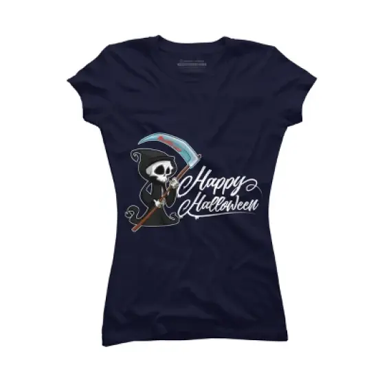 Junior's Design By Humans HAPPY HALLOWEEN - Special Edition By wedenote T-Shirt image {4}