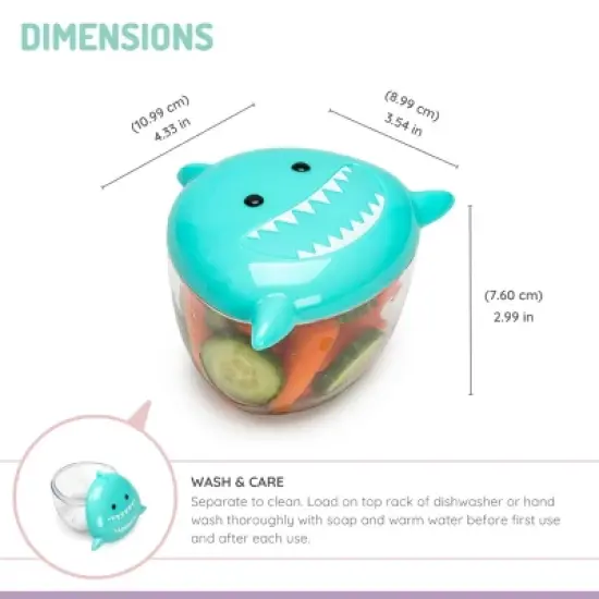 Melii Animal Snack Container - Shark image {3}