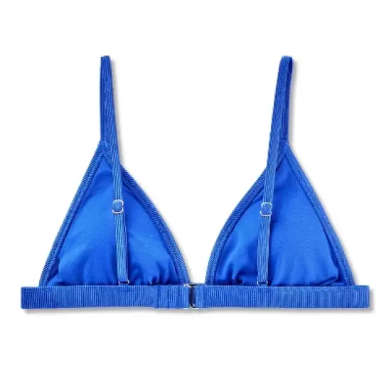 Women's Shiny Ribbed Triangle Bikini Top - Wild Fable&trade; image {6}