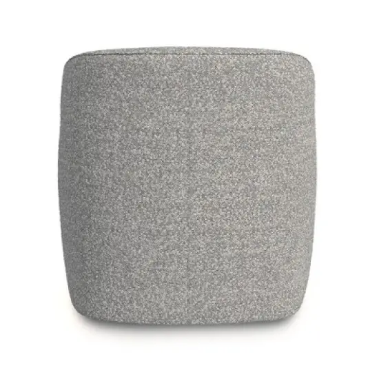 HomePop Upholstered Swivel Accent Chair White/Gray Boucle image {2}