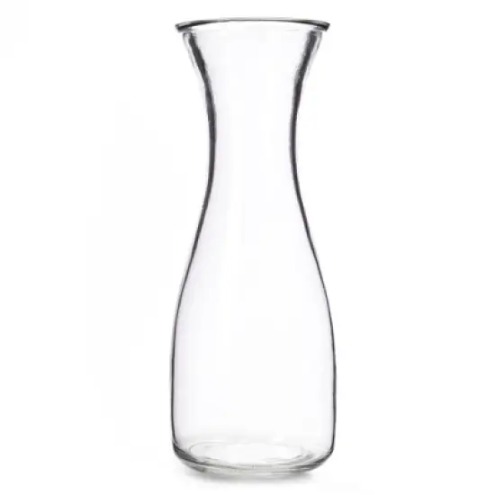 Slickblue Glass Carafe Set, Narrow Neck Pitchers, Dishwasher Safe Drinkware, For Parties, Clear, Size Options image {6}