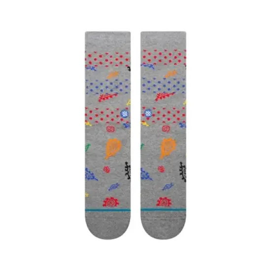 STANCE x WADE Men's Logo Dotted Crew Socks 2pk - Blue/Gray L image {4}