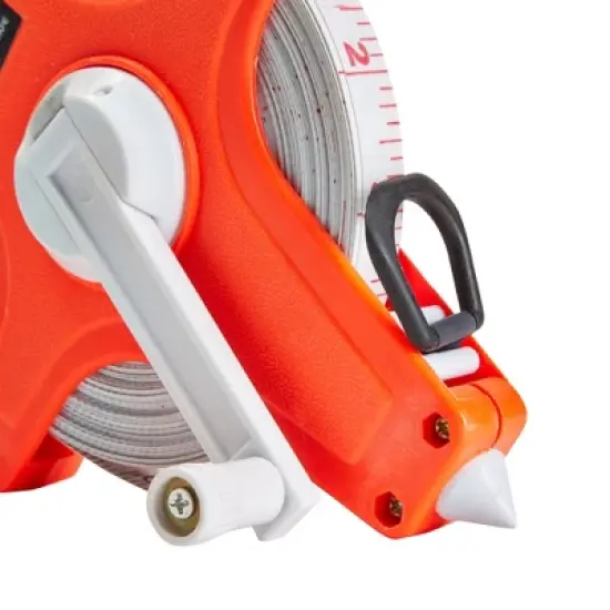 Built Industrial Open Reel Track and Field Measuring Tape, Retractable 30 Meter Tape Measure for Long Jump image {3}