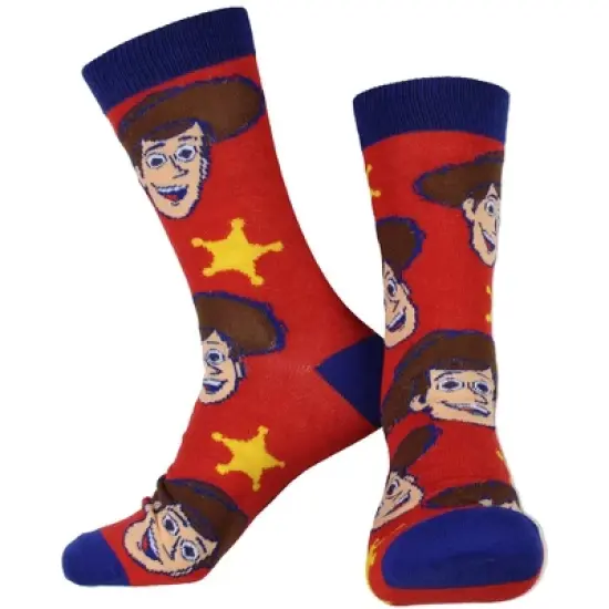 Disney Toy Story Multi-Character Adult 7-Pack Crew Socks Multicoloured image {1}