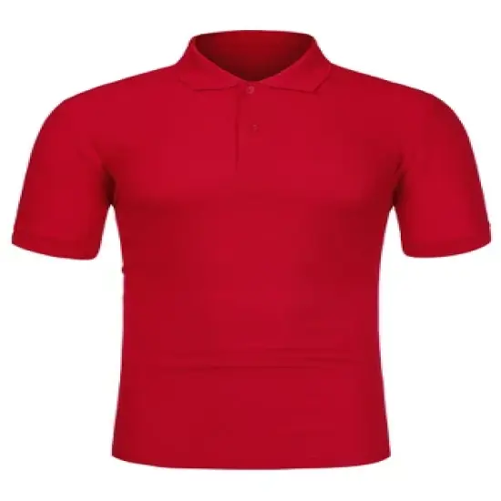 Lars Amadeus Men's Summer Solid Polo Shirts Short Sleeve Golf Performance Polo T Shirts image {7}