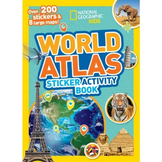 National Geographic Kids World Atlas Sticker Activity Book - (Ngk Sticker Activity Books) (Paperback) image {1}