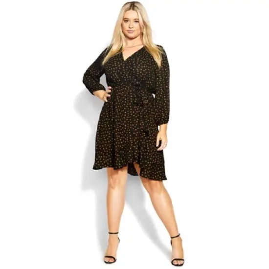 Women's Plus Size Amber Frill Dress - amber | CITY CHIC image {4}