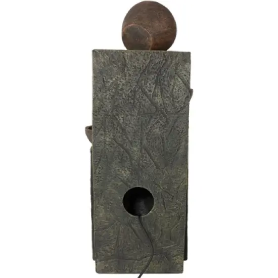 Sunnydaze 39"H Electric Polyresin and Fiberglass Cascading Earthenware Tiered Outdoor Water Fountain image {8}