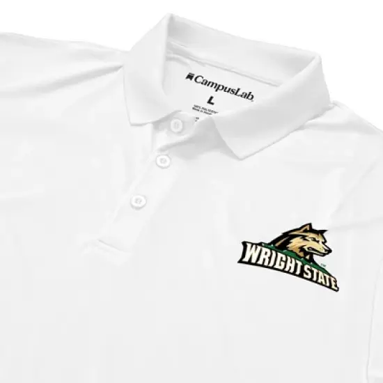 Campus Lab Wright State University Adult Men's Polo Left Chest Logo image {4}