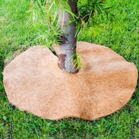 Envelor 12pk 36" Coco Coir Plant Cover Mulch Mat image {1}