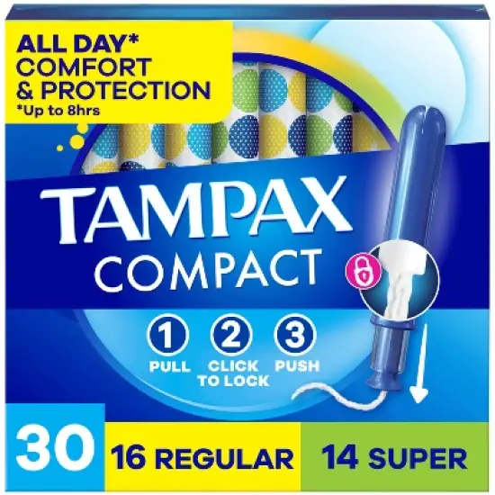 Tampax Compact Multipack Tampons - Regular/Super - 30ct image {16}