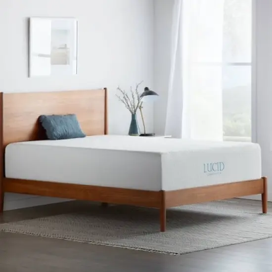 Lucid Comfort Collection Plush 14" Memory Foam Mattress image {1}
