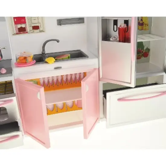 Link Little Chef Battery Operated Deluxe Modern Kitchen Playset With Oven And Fridge image {7}