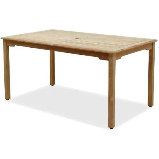 Prague 7pc Patio Teak Wood Dining Set - International Home Miami image {2}