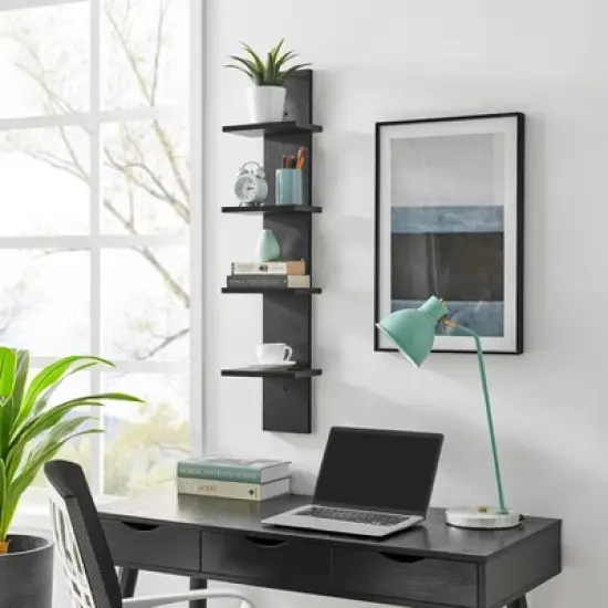 39.5" x 9" Utility 4-Tier Column Spine Shelf - Danya B. image {5}