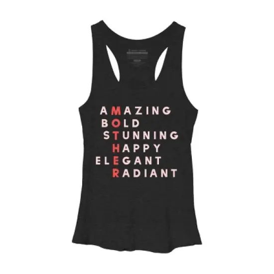Women's Design By Humans Mother's Day Amazing Mom Definition By programmerhumor Racerback Tank Top image {2}