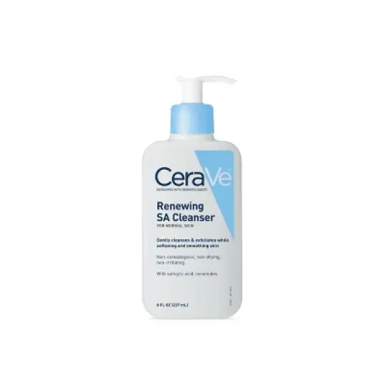 CeraVe SA Face Wash Salicylic Acid Cleanser with Hyaluronic Acid and Niacinamide - 8 fl oz image {2}