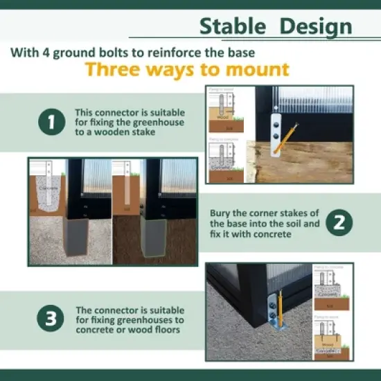 Greenhouse for Outdoors, Walk In Greenhouse with Lockable Door, Ventilation Window and Aluminum Frame for Backyard Balcony Garden Sunroom image {2}