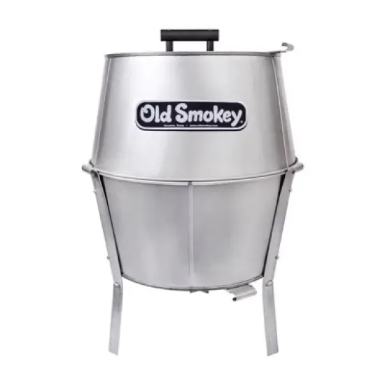 Old Smokey Products 17 in. Charcoal Grill Silver image {1}