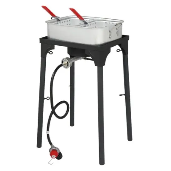 Winado Double Fryer With 2 Baskets Propane Burners For Outdoor Cooking image {1}