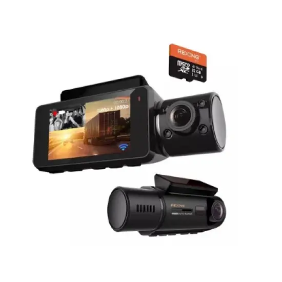 Rexing V3C Dual Channel Front & Cabin 1080p Dash Cam with App Control: Vehicle Electronics image {17}