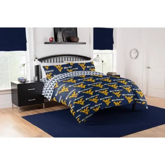 NCAA West Virginia Mountaineers Rotary Bed Set image {2}