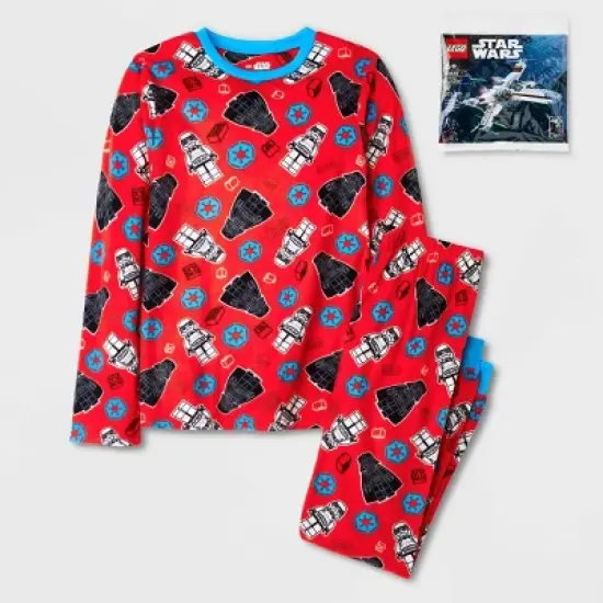 Boys' LEGO Star Wars Pajama Set with LEGO Creator 30654 - Red image {4}