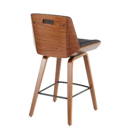 Corazza Mid-Century Modern Counter Height Barstool - LumiSource image {2}