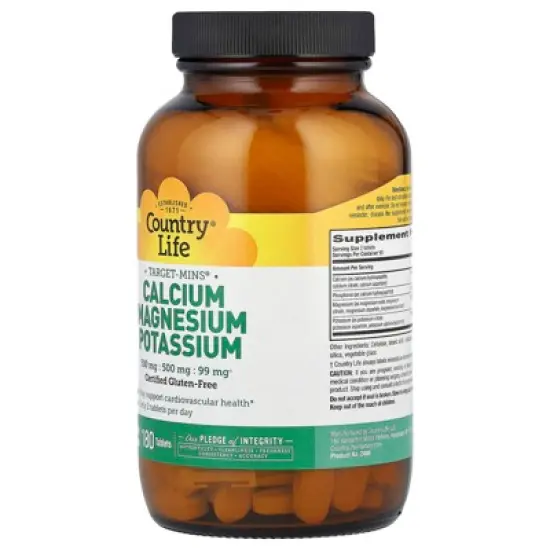Country Life Target-Mins&reg;, Calcium Magnesium Potassium, 180 Tablets image {3}
