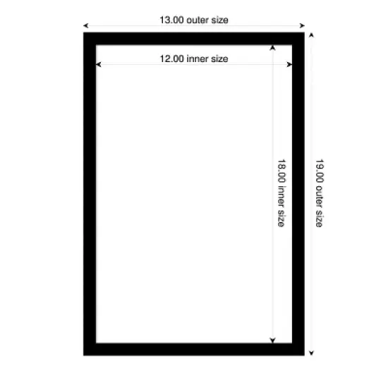 Amanti Art Black Gallery Deep Framed Dry Erase Magnetic Board image {4}