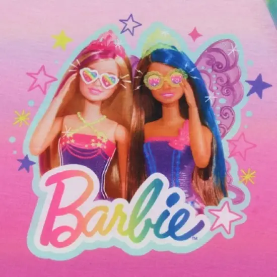 Barbie Girls' Doll Magic Fairy Characters Stars Nightgown Sleep Pajama Shirt Pink image {1}