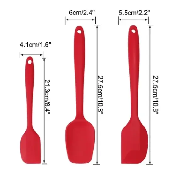 Unique Bargains Heat Resistant Non-scratch Non Stick Dishwasher Safe Spatula Set image {1}