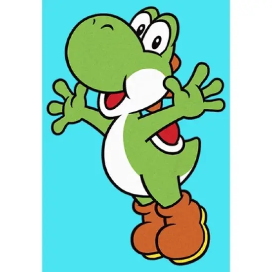 Girl's Nintendo Super Mario Bros Yoshi Hug Crop T-Shirt image {1}