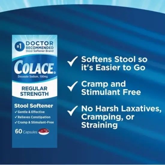 Colace Laxatives Digestive Capsules - 60ct image {5}