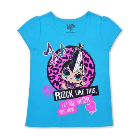 LOL Surprise Girl's LOL Dolls Coordinates, Short Sleeve Tee, Zip Up Hooded Jacket, and Leopard Printed Legging Pants Set for kids image {3}