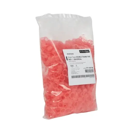 McKesson Tube Closure Snap Cap Red Polyethylene 177-118115R 1000 per Bag image {2}