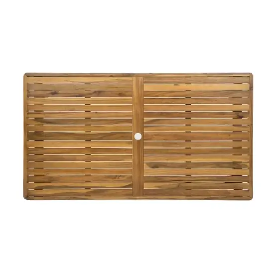 Christopher Knight Home Kennen 7 Piece Outdoor Rustic Acacia Wood Dining Set with Cushions image {9}