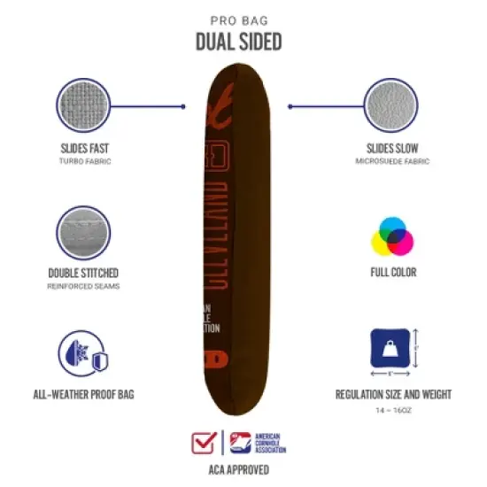 Gameday Cleveland Football Synergy Pro Brown Cornhole Bags (Set of 4) image {2}