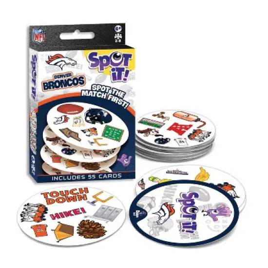 MasterPieces Officially Licensed NFL Denver Broncos Spot It Game for Kids and Adults image {2}