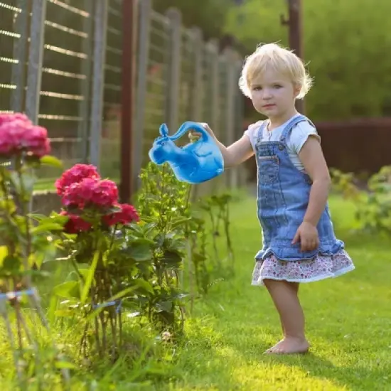 Esterno Kids&rsquo; Blue Dragon Watering Can; Fun Mini Dragon-Shaped Pot for Gardening image {3}