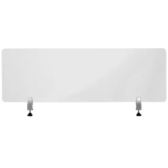 Emma and Oliver Clear Acrylic Desk Partition (Hardware Included) image {5}